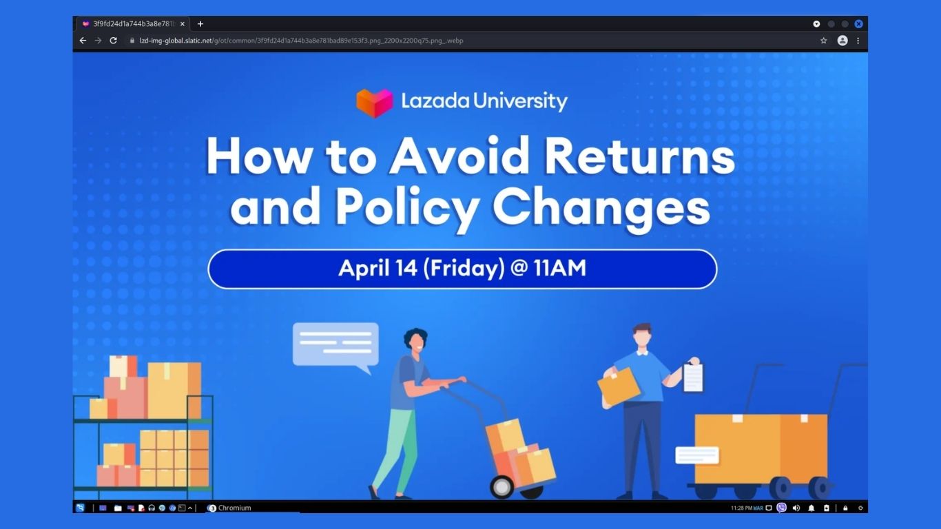 Lazada seller tips webinar on how to avoid returns and policy changes